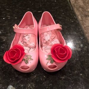 Mini Melissa size 7 pink Disney shoes